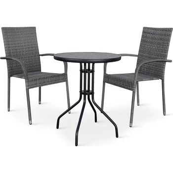 Zahradní sestava Nábytek Texim Ratanový nábytek na balkon - Nina + Paris PREMIUM 1+2