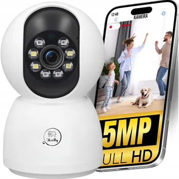 IP kamera IP kamera 5MP vnitřní otočná s zoomem WiFi alarm detekce FHD smart