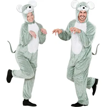 Karnevalový kostým Kostým myšky (kombinéza s kapucí) - M (165 cm)