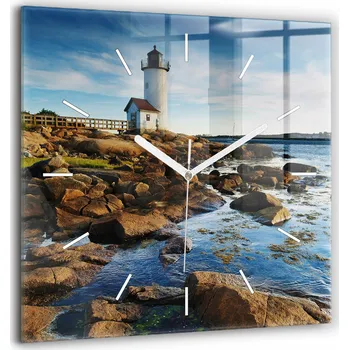 Hodiny Nástěnné hodiny Wallfluent hnědé 60 cm