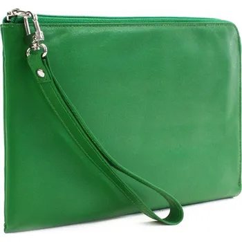 Kabelka Zelená dámská kožená etue s poutkem Fiametta