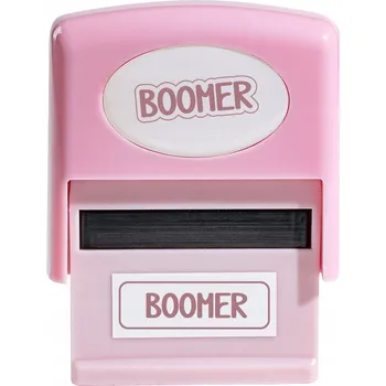 Razítko s nápisem BOOMER razítko s vtipným nápisem