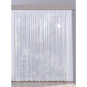 Záclona kusová Alice výška 260cm, šíře 200cm bílá