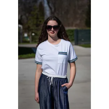 Triko kr. rukáv s kapsou R2002 barva: bílá, velikost: L/XL