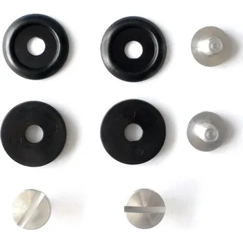 Helma na motorku Sada šroubků pro mechaniku kšiltu přilby GP-Jet/F a GP-5W (sada) - Černá