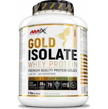 Protein Amix Gold Whey Protein Isolate 2280 g Příchuť: vanilka (natural)