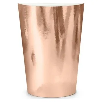 Přisada na vaření a pečení Kelímky "Happy birthday", růžovo zlaté, 260 ml, set 6ks