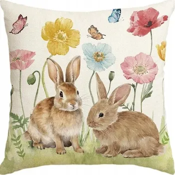 Povlak na polštářek Textilomanie Hoppino lněný povlak na polštář 45 x 45 cm barevný