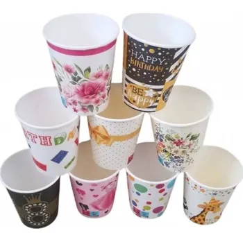 Jednorázové nádobí Párty sada - kelímek 250ml/8ks mix druhů