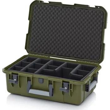 paleta Ochranné kufry Pro 60 x 40 x 22,3 cm - Olivově zelená - Olivově zelená - materiál: PP - CP SG 6422 B5-6003