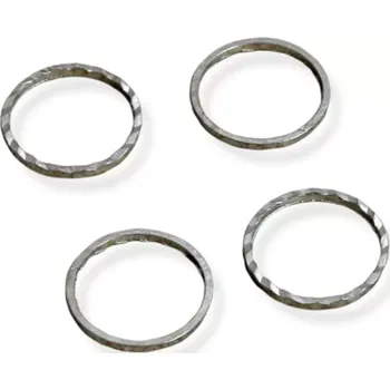 Materiál na výrobu šperku Ozdobný kroužek starostříbrný tenký pr. 10 mm - 20 ks