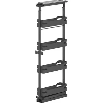 Kuchyňská skříňka Wireli Stojan na potraviny THANOS 1259 - 1659 mm s tlumením / Antracit 400 mm