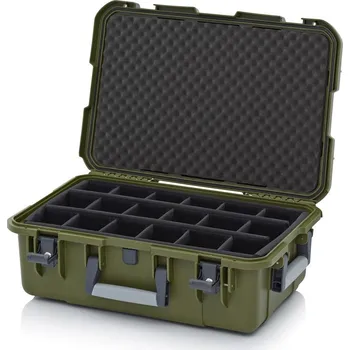 paleta Ochranné kufry Pro 60 x 40 x 22,3 cm - Olivově zelená - Olivově zelená - materiál: PP - CP SG 6422 B4-6003