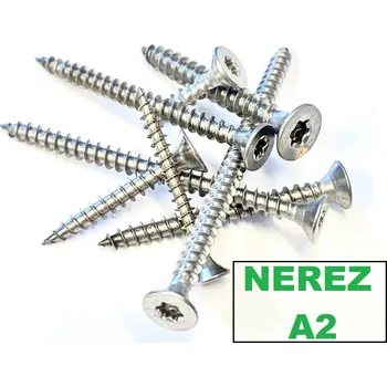 Vrut Univerzální vrut 3x25 NEREZ, celý závit, TX