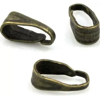 Materiál na výrobu šperku Šlupna starozlatá 7mm - 10 ks