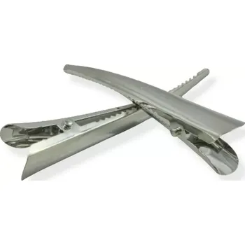 Sponka do vlasů cvakací se zoubky 7,5 cm - 2 ks