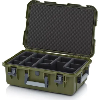 paleta Ochranné kufry Pro 60 x 40 x 22,3 cm - Olivově zelená - Olivově zelená - materiál: PP - CP G 6422 B5-6003