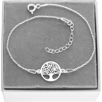 Náramek Náramek na nohu kotník strom štěstí stříbro 925