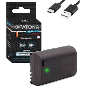 Baterie pro fotoaparát PATONA baterie pro Canon LP-E6NH 2400mAh Li-Ion Platinum USB-C nabíjení