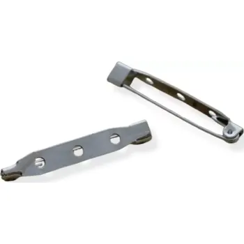 Materiál na výrobu šperku Brožový můstek platinová úprava 35mm - 2 ks