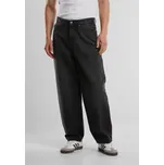 Tapered Heavy Ounce Baggy Jeans - black washed 33