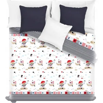 Přehoz na lůžko Prošívaný dětský přehoz na postel 160x220 PIRÁTI