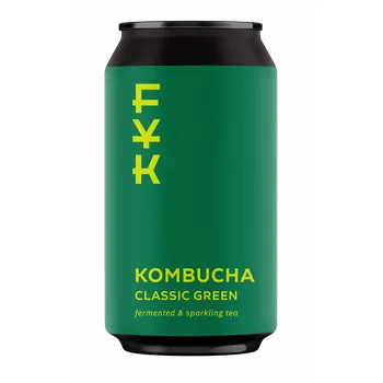 Čaj Kombucha Zelený čaj - plechovka 330 ml, balení 6 ks