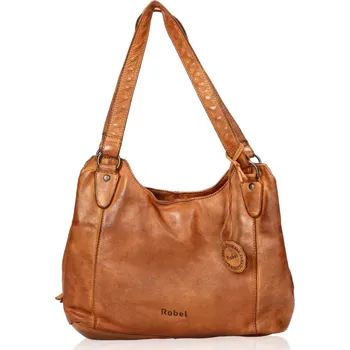 Kabelka Robel dámská kožená praktická kabelka - koňaková