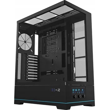 PC skříň Herní počítačová Počítačová Skříň DarkFlash DY451L, ATX Midi Tower, černá