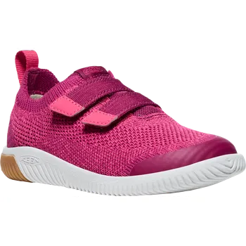 Chlapecké polobotky Dětské barefoot boty Keen KNX Knit DS Children/Youth beaujolais/raspberry 35EU