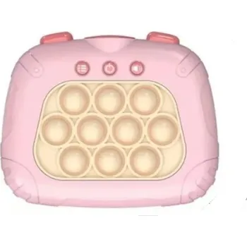 Herní konzole DZL Quick push game Elektronická hra Pop It světle růžová