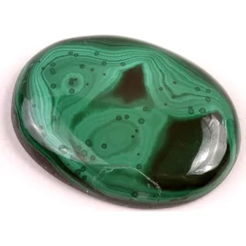 Korálek Kabošon Malachite č.1269 (35x27x6mm)