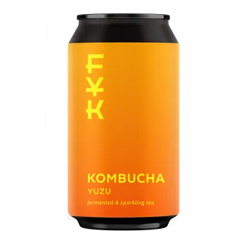 Limonáda Kombucha Yuzu - plechovka 330 ml, balení 12 ks