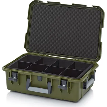 paleta Ochranné kufry Pro 60 x 40 x 22,3 cm - Olivově zelená - Olivově zelená - materiál: PP - CP SG 6422 B3-6003