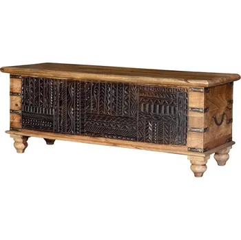 Truhla Ručně vyřezávaná dřevěná truhla Emilia 120cm