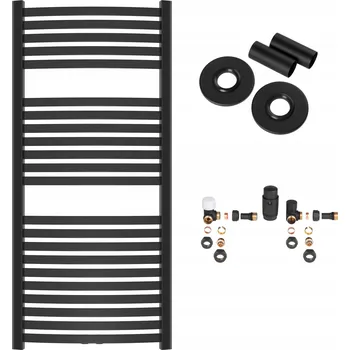 Radiátor Elektrický koupelnový radiátor Invena 538 W 540 x 1200 mm černý