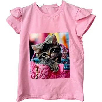 made in Italy Triko s kočičkou 25452 barva: růžová, Rozměr: 134