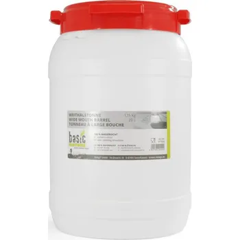 BasicNature Sud se širokým hrdlem bílý 20 l