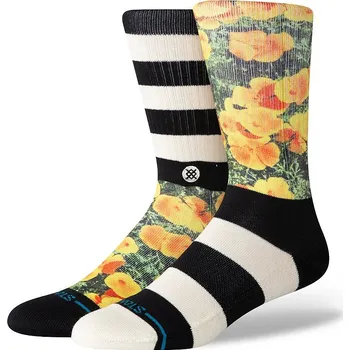 Pánské ponožky ponožky Stance Very Poppin Crew - Black/White 43-47