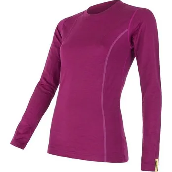Dámské tričko Sensor Merino Wool Active dámské triko dlouhý rukáv lila lilla