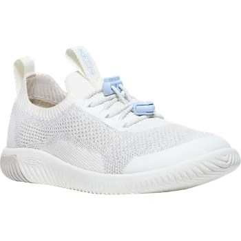 Chlapecké polobotky Dětské barefoot boty Keen KNX Knit Lace Children/Youth star white/skyway 31EU