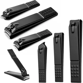 sada černých kleštiček na nehty 3 ks – velké, malé a šikmé