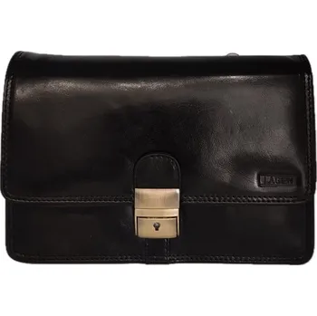 Pánská aktovka Pánská kožená etue Lagen - černá/ gold