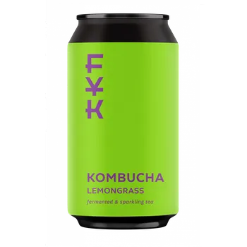 Limonáda Kombucha Citrónová tráva - plechovka 330 ml, balení 6 ks