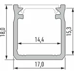 Led-Labs LED profil LUMINES typ Y bílý lakovaný 1m