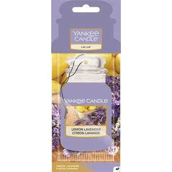 Vůně do auta Yankee Candle Lemon Lavender Vůně DO Auta - Papírová Auto Visačka 14 g