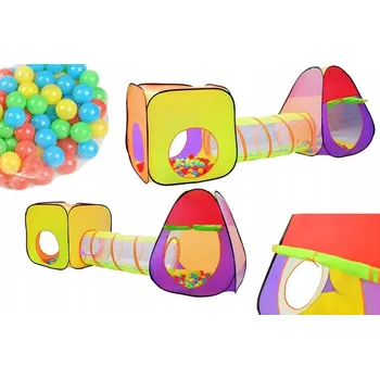 Suchý bazén STAN DOMEČEK DO DĚTSKÉHO POKOJE SUCHÝ BAZÉN TUNEL S MÍČKY PRO 2 3 LETÉ DÍTĚ