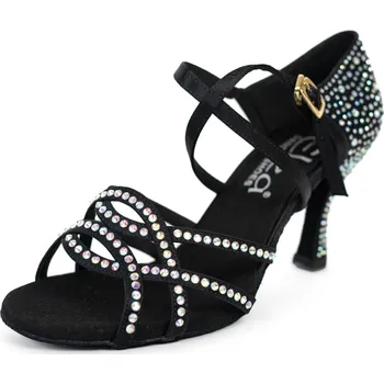 Dámské lodičky Dámské taneční boty Elza - 713 černá 7,5 cm Flare Velikost: 41