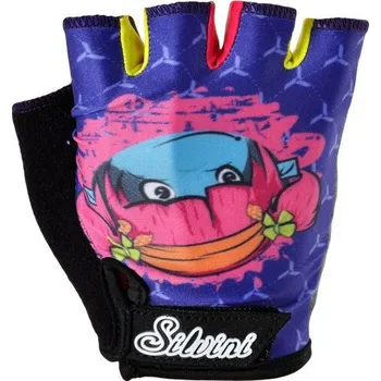 Cyklistické rukavice Rukavice Silvini Punta CA848 dětské navy/fuchsia 7-8