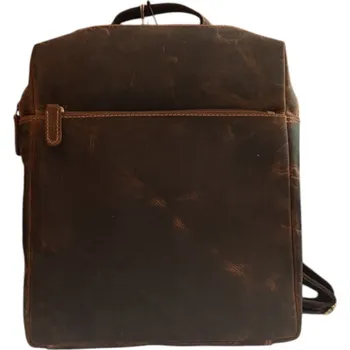 Městský batoh Unisex kožený batoh HGL - hnědý